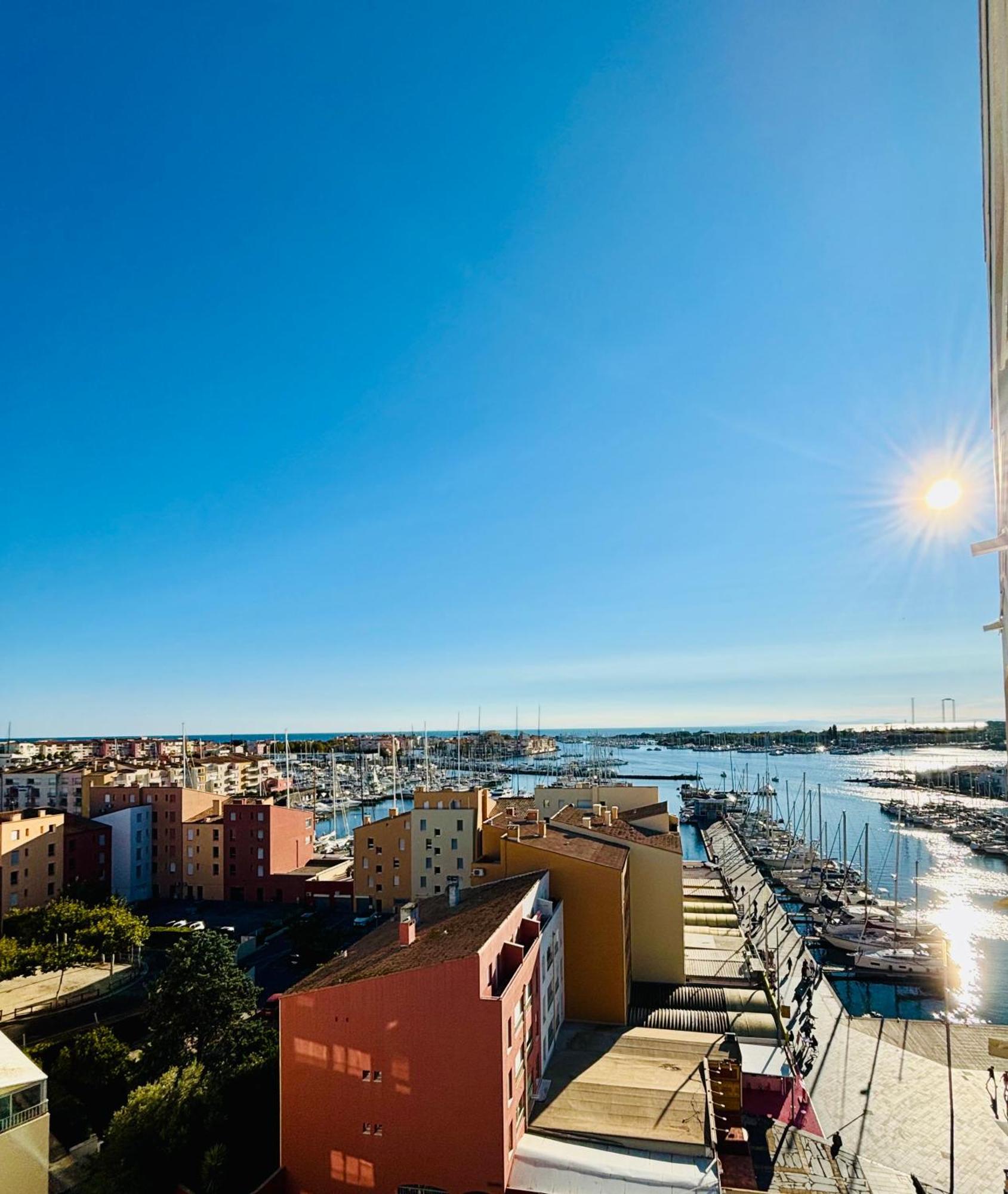 Apartamento Centre Port,Vue Panoramique,Clim,Balcon,Wifi Agde Exterior foto